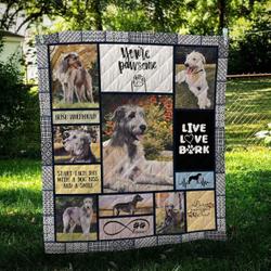 Irish Wolfhound Pawsome Quilt Blanket Dhc09121998Dd and Home Decor