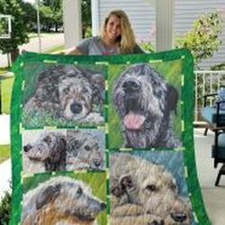 Irish Wolfhound Quilt Blanket Lukpkw Dhc0301960Dd and Home Decor
