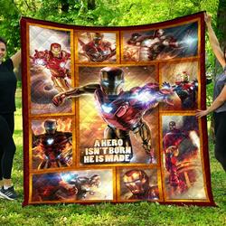 Iron Man Fabric Quilt 1  Quilt and Home Decor