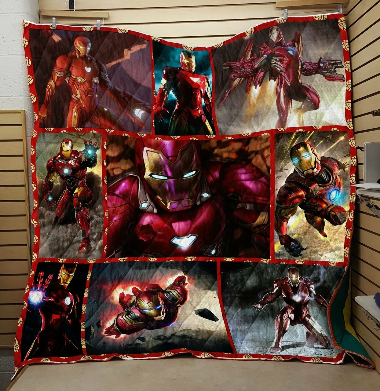 Iron Man Marvel Avengers Quilt Design By Exrain and Home Decor