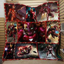 Iron Man Marvel Avengers Quilt Design By Exrain and Home Decor