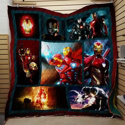Iron Man Marvel Avengers Quilt V1 and Home Decor