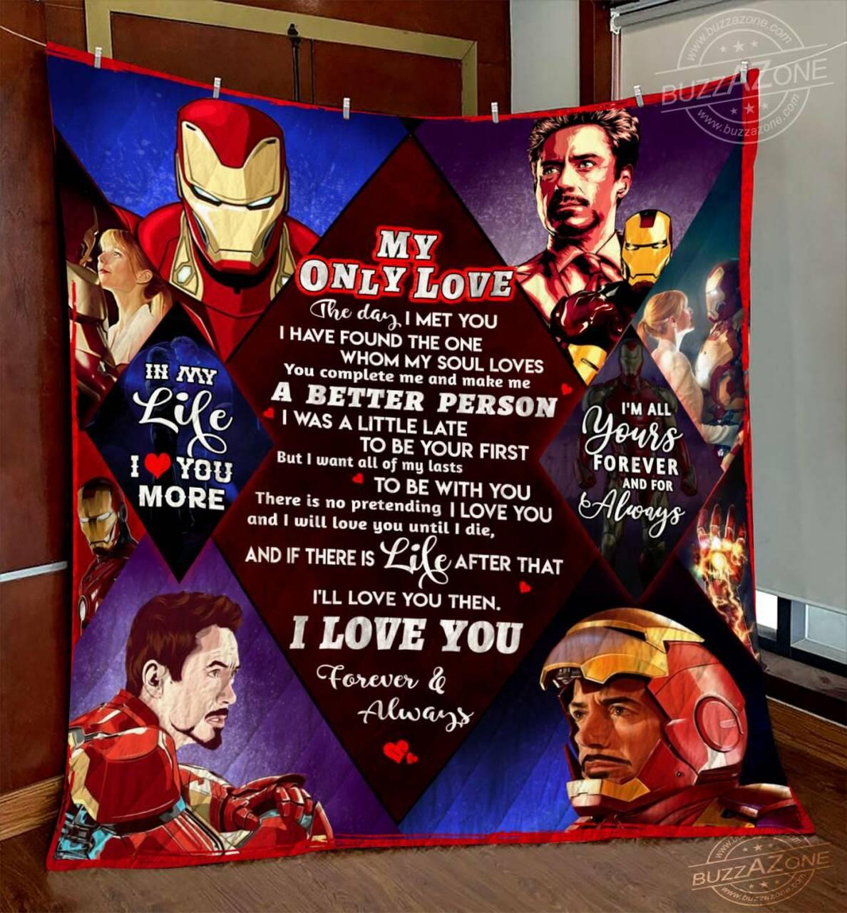 Iron Man My Love All Of My Last Quilt Cc and Home Decor