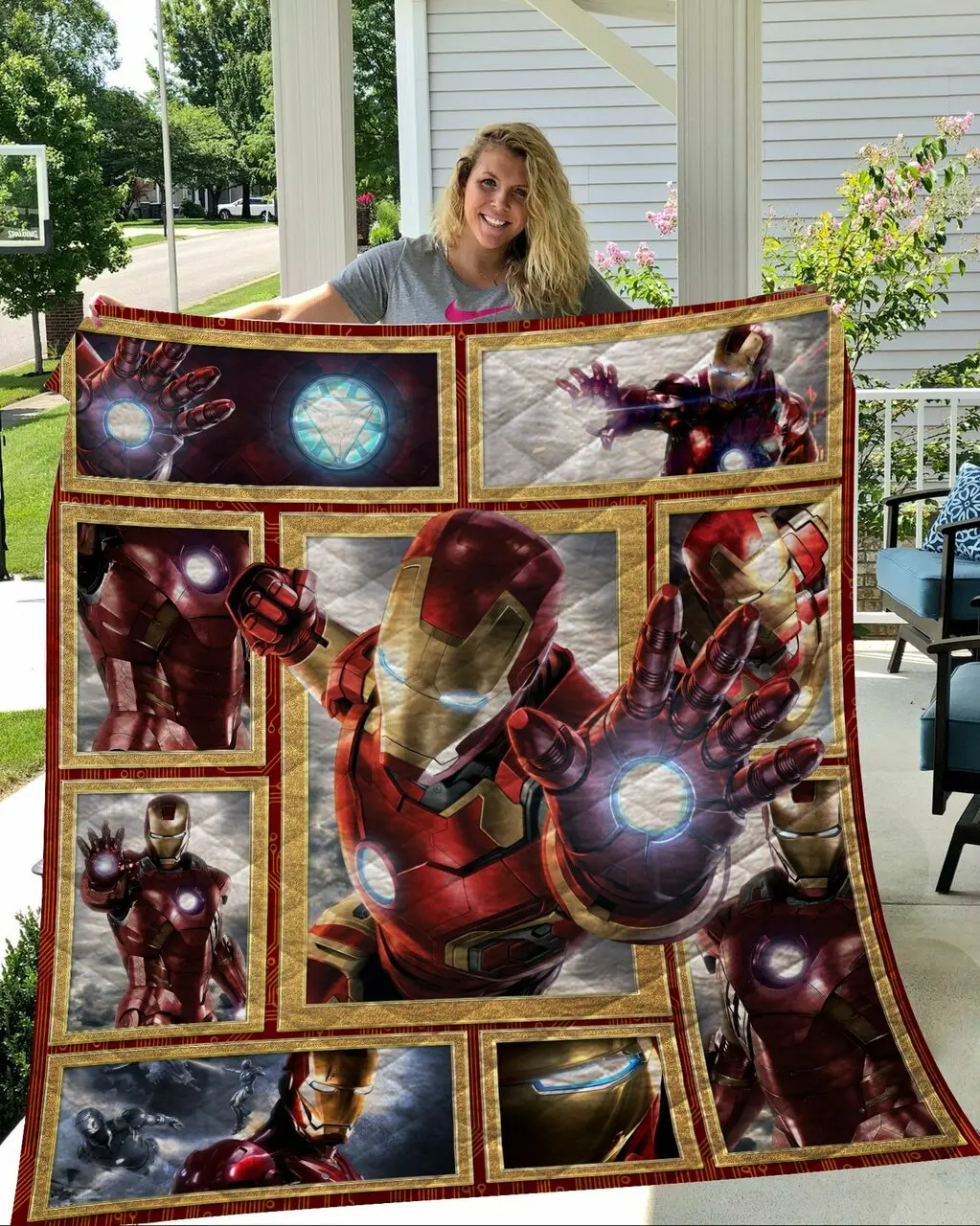 Iron Man Quilt and Home Decor