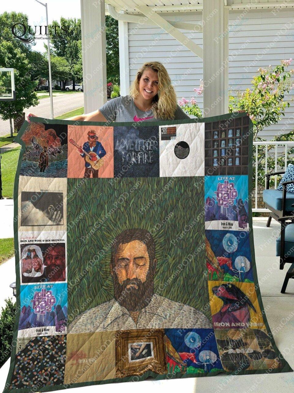 Iron Wine Albums Quilt Blanket For Fans Ver 17 and Home Decor