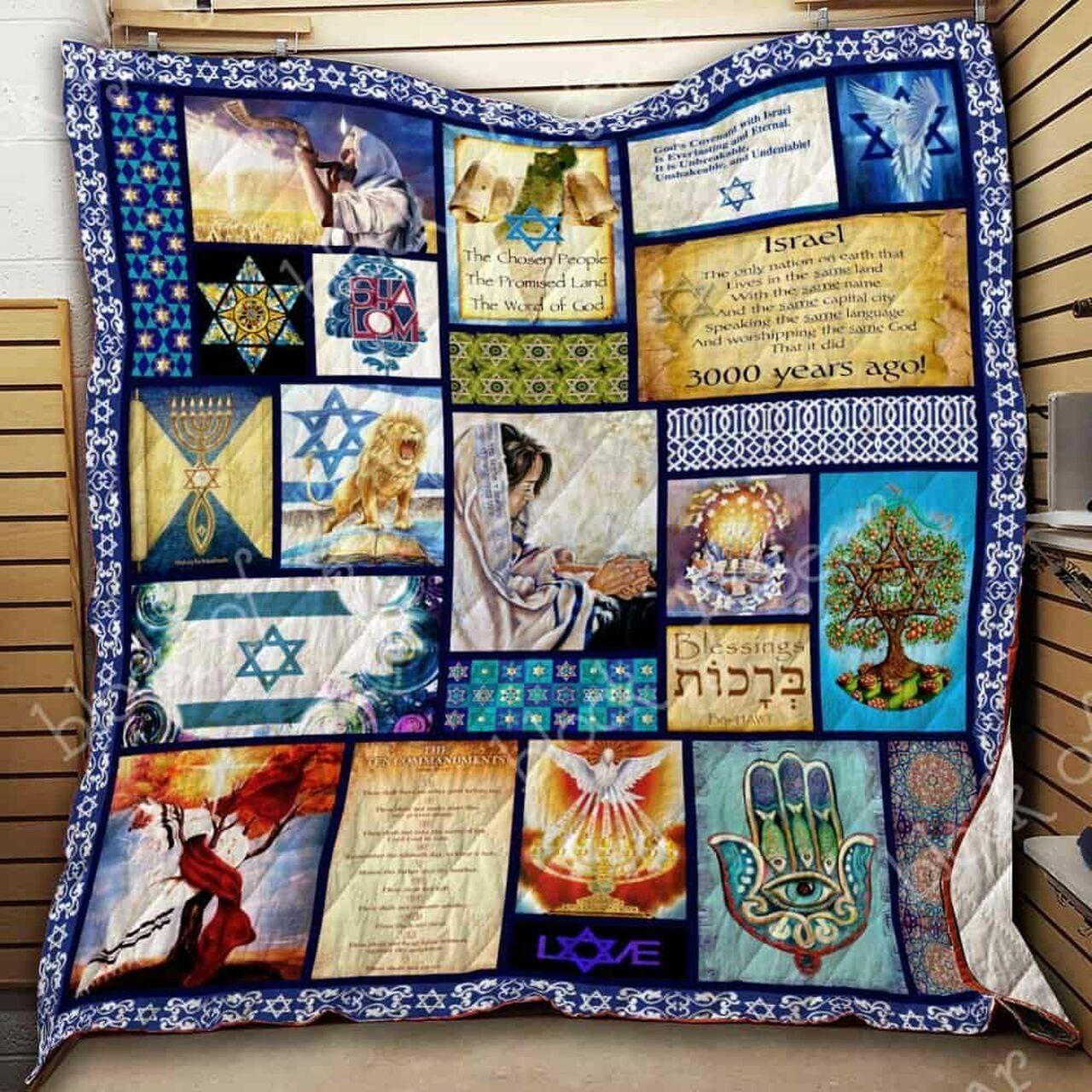 Israel In My Heart Ah Quilt Derqzx and Home Decor