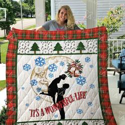 It S A Wonderful Life Quilt Blanket 01287 and Home Decor