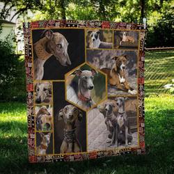 Italian Greyhound Vintage Quilt Blanket Dhc09122008Dd and Home Decor