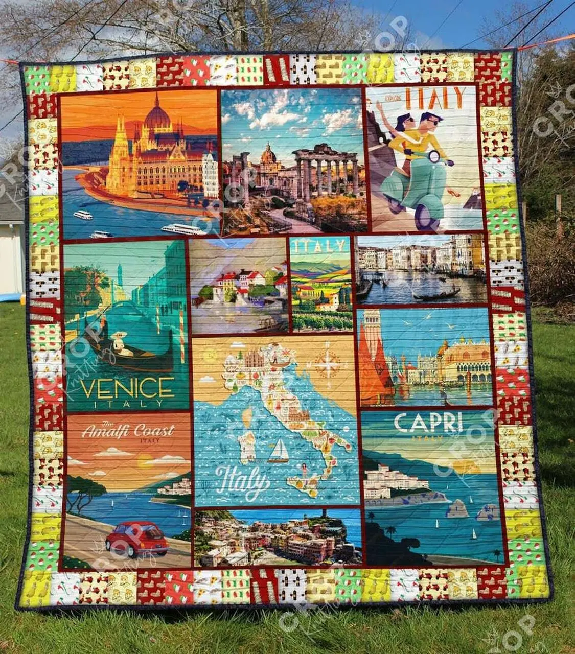 Italy Tu270644A Quilt Blanket and Home Decor