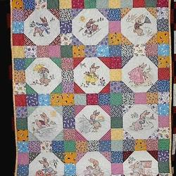 Its A Bunnys Life Baby Quilt Blanket Dhc3101228Lt and Home Decor