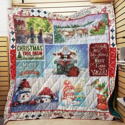 Its The Best Time Of The Year Quilt Blanket and Home Decor