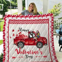 Jack And Sally Valentine S Day Quilt Blanket 02336 and Home Decor