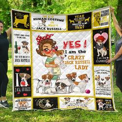 Jack Russel Terrier Quilt Blanket Dhc13123919Vt and Home Decor