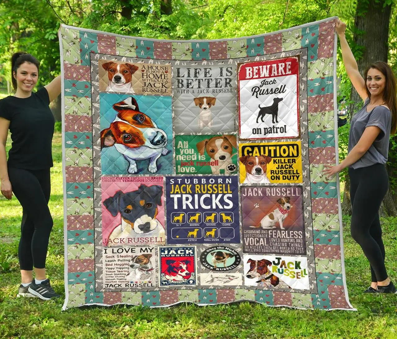 Jack Russell Lover Quilt Quilt and Home Decor