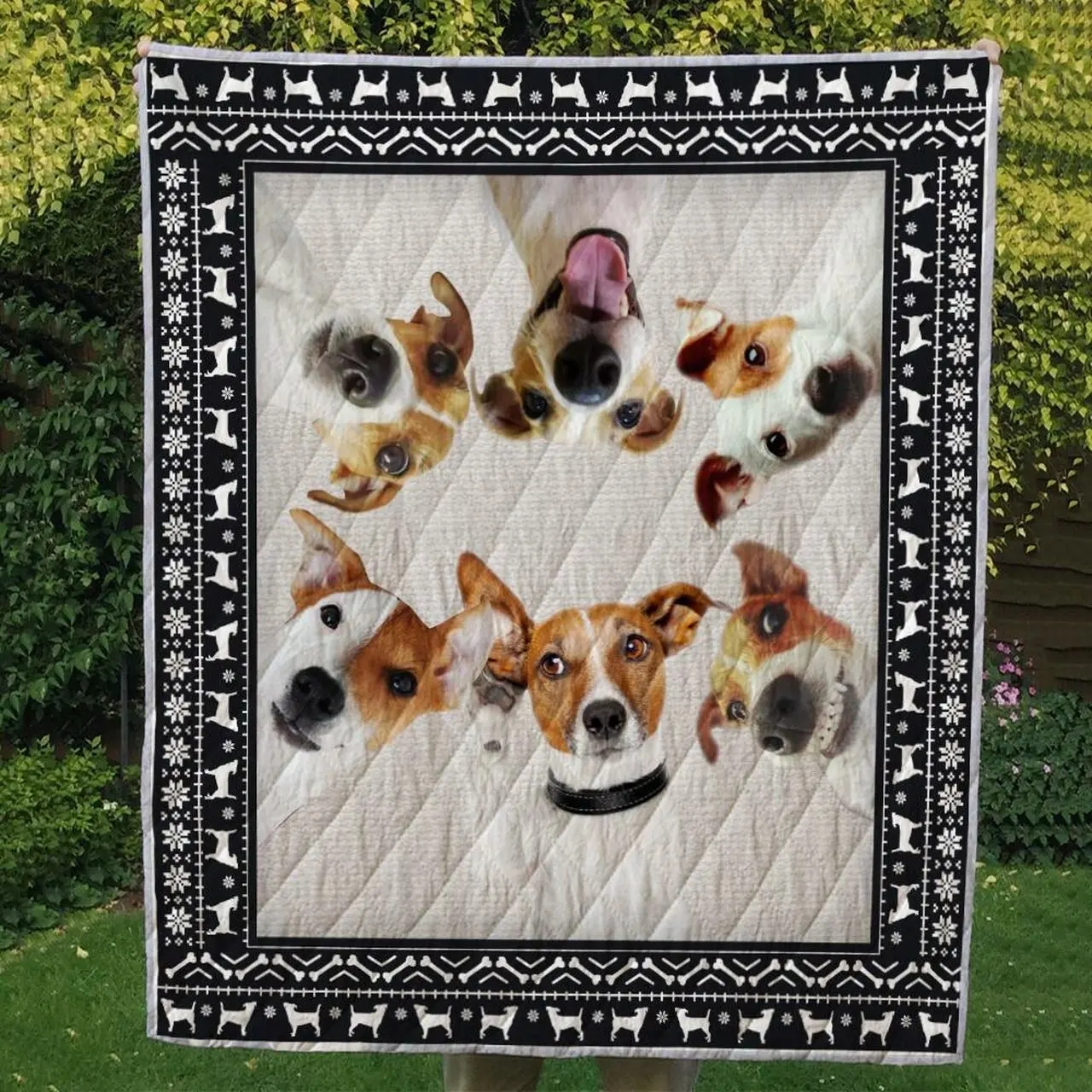 Jack Russell Terrier 03 Ndq0215 Quilt Quilt and Home Decor