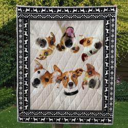 Jack Russell Terrier 03 Ndq0215 Quilt  Quilt and Home Decor