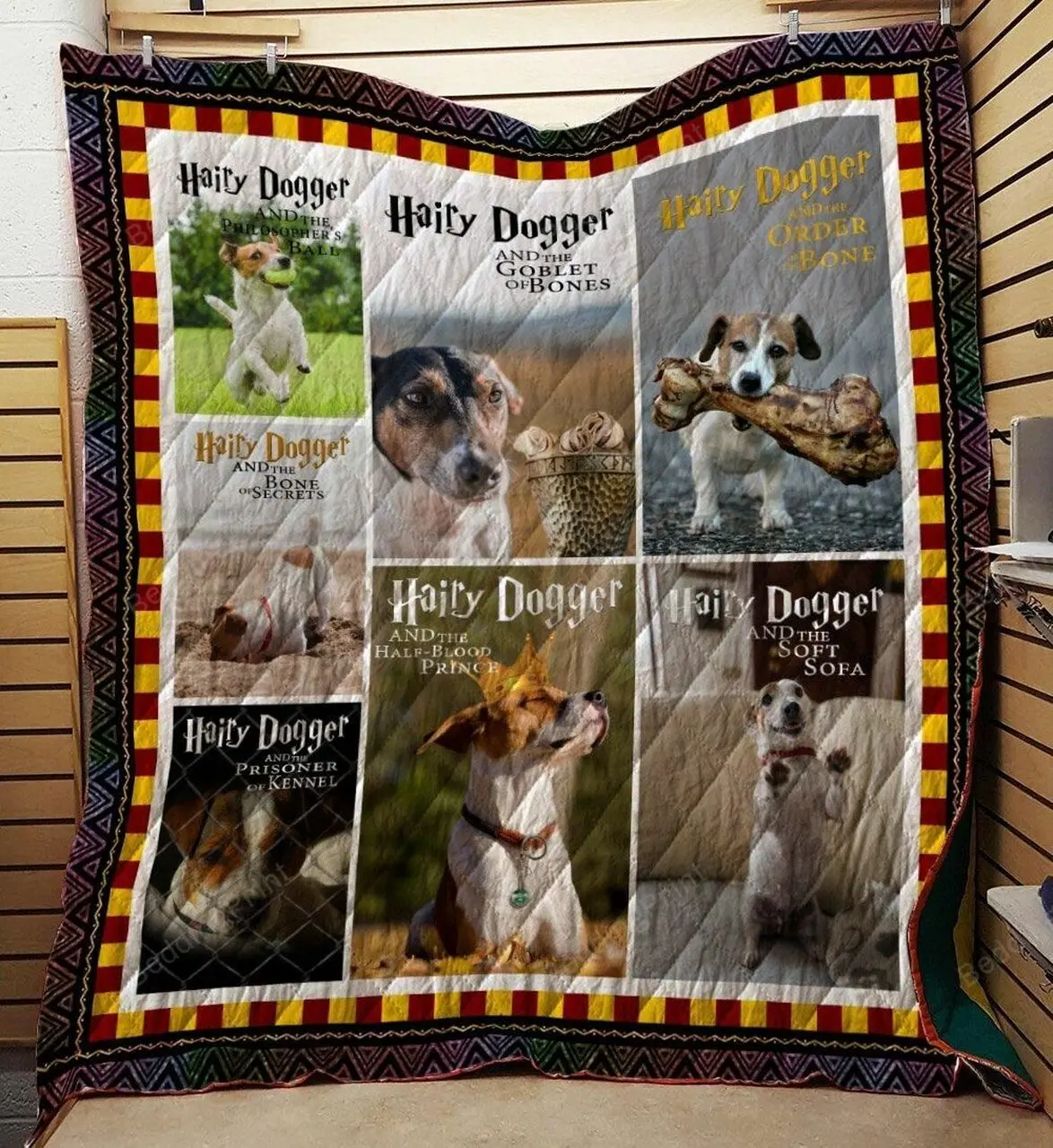Jack Russell Terrier 05 Quilt Blanket and Home Decor