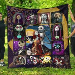 Jack & Sally The Nightmare Before Christmas Blanket Quilt and Home Decor