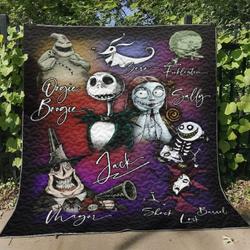 Jack Skellington And Sally Nightmare Before Christmas Quilt Blanket W130809 and Home Decor