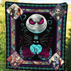 Jack Skellington Cool Nightmare Before Christmas Quilt Blanket W130806 and Home Decor