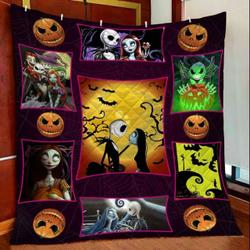 Jack Skellington Nightmare Before Christmas Halloween Quilt Blanket W130805 and Home Decor