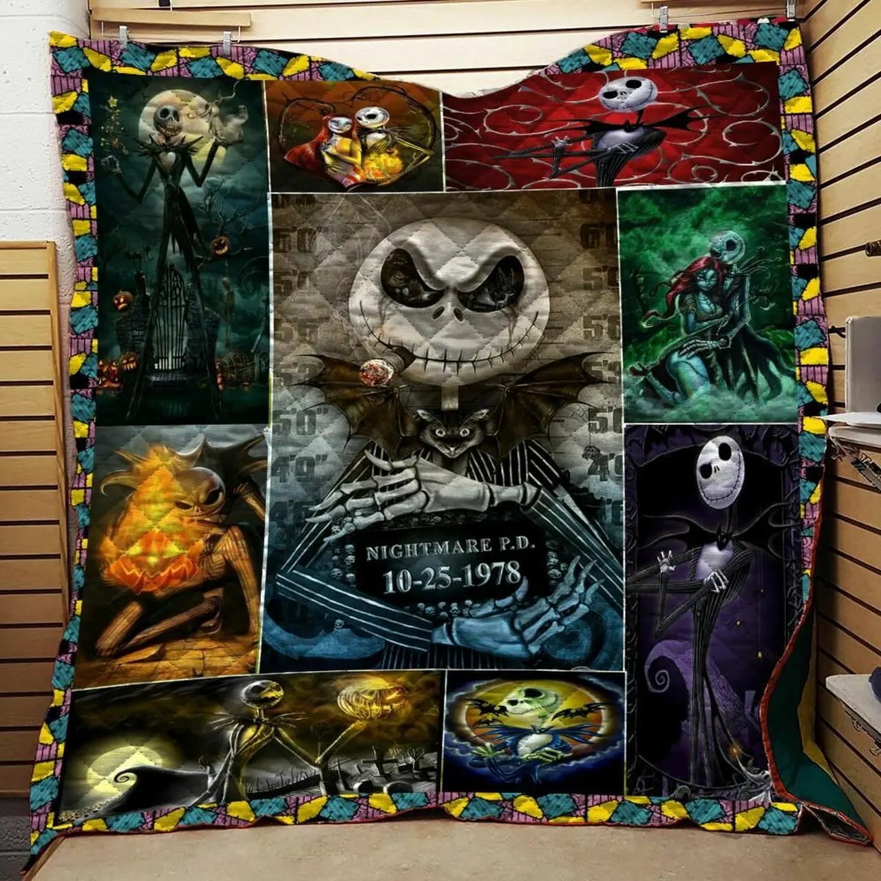Jack Skellington Nightmare Before Christmas Quilt Blanket W130804 and Home Decor