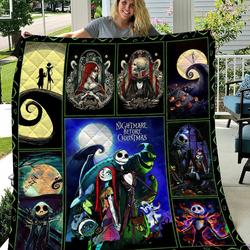 Jack Skellington Sally The Nightmare Before Christmas Quilt Blanket W130801 and Home Decor