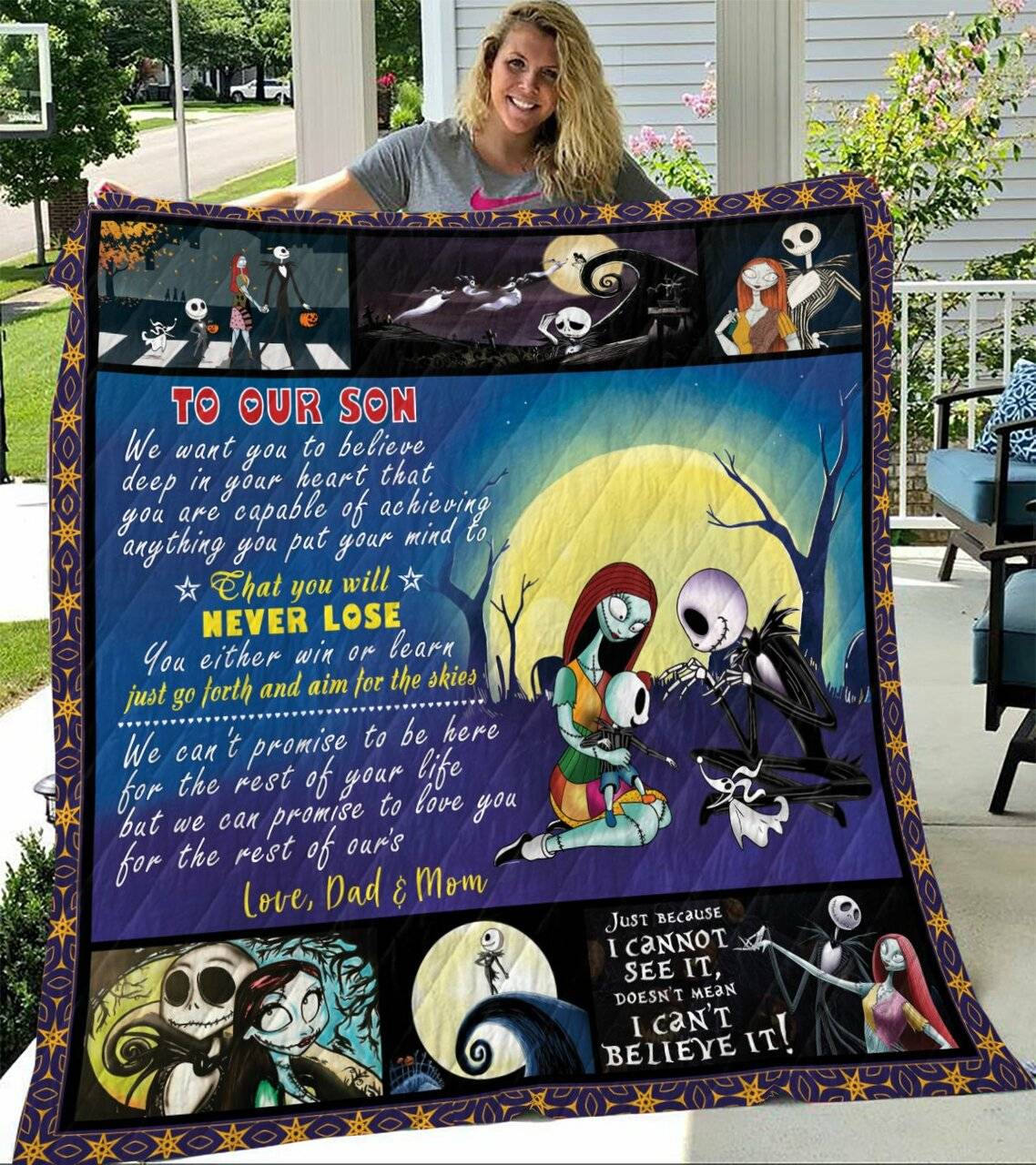 Jack To Our Son Daughter Quilt Quilt and Home Decor