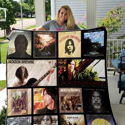 Jackson Browne Best Album Quilt Blanket 01      and Home Decor