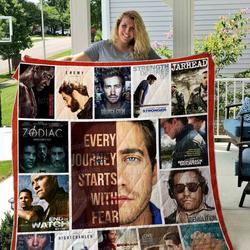 Jake Gyllenhaal Quilt Blanket 01 and Home Decor