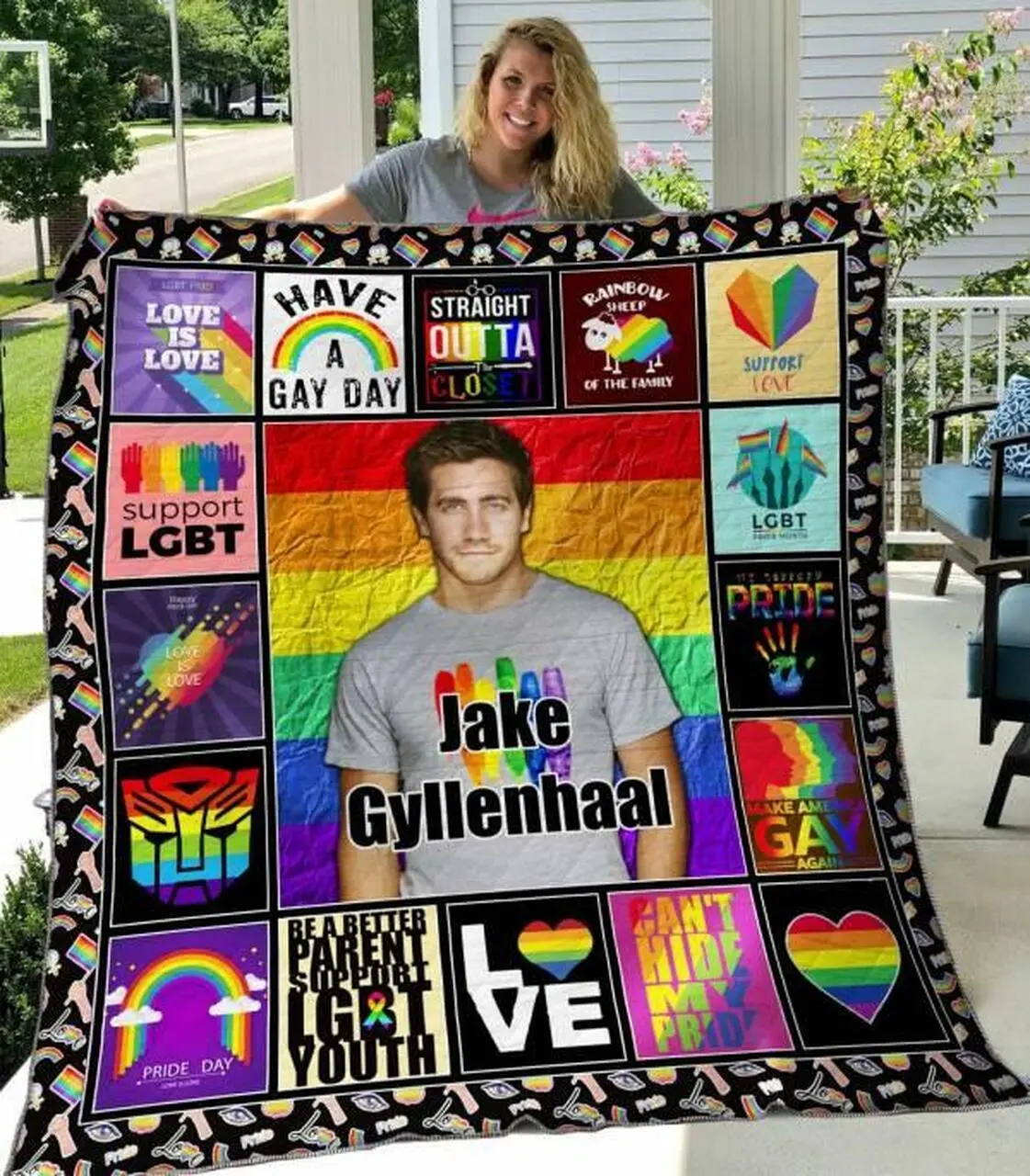 Jake Gyllenhaal Quilt Blanket Hvt080612 Quilt and Home Decor