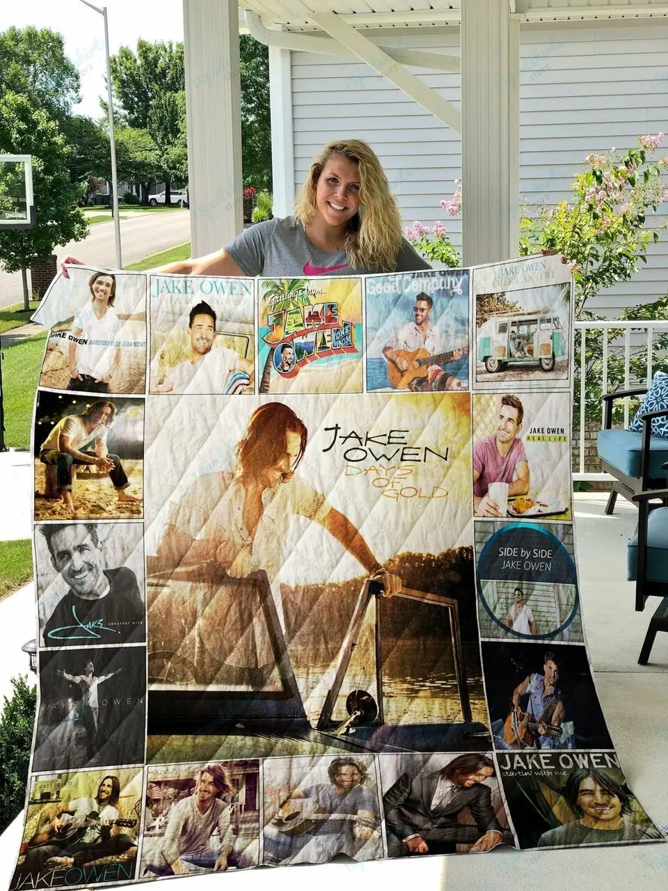 Jake Owen Quilt Blanket 0969 and Home Decor