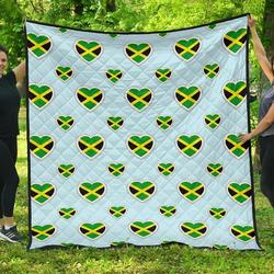Jamaican Heart Cl12100381Mdq Quilt Blanket and Home Decor