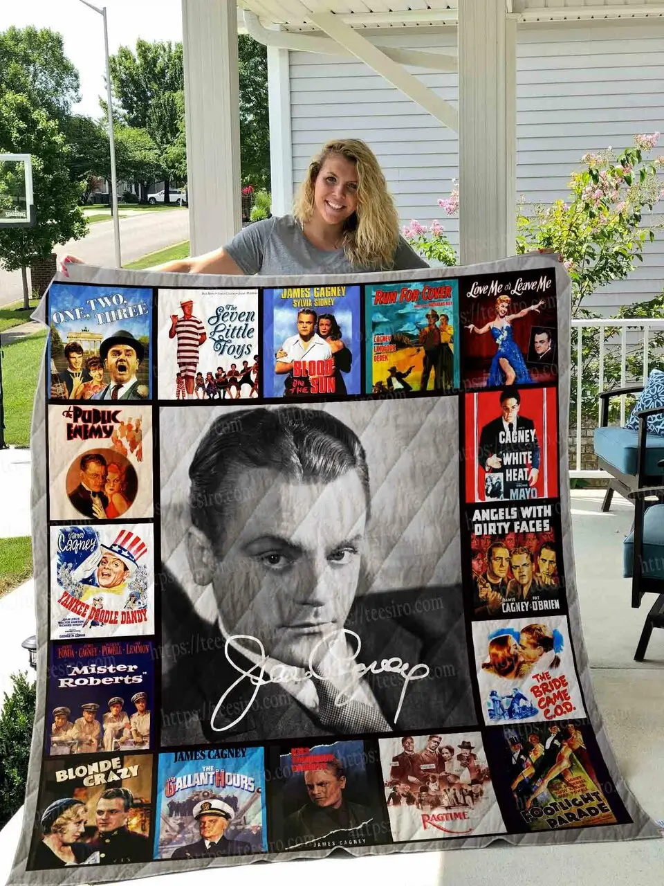 James Cagney Quilt Blanket 02 and Home Decor