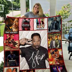 Jamie Foxx Quilt Blanket 01 and Home Decor