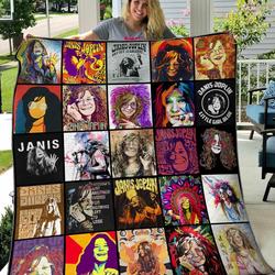 Janis Joplin Blanket Th0207 Quilt and Home Decor