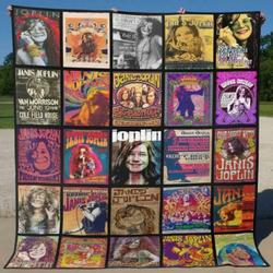 Janis Joplin Quilt Blanket Hvt290507  Quilt and Home Decor