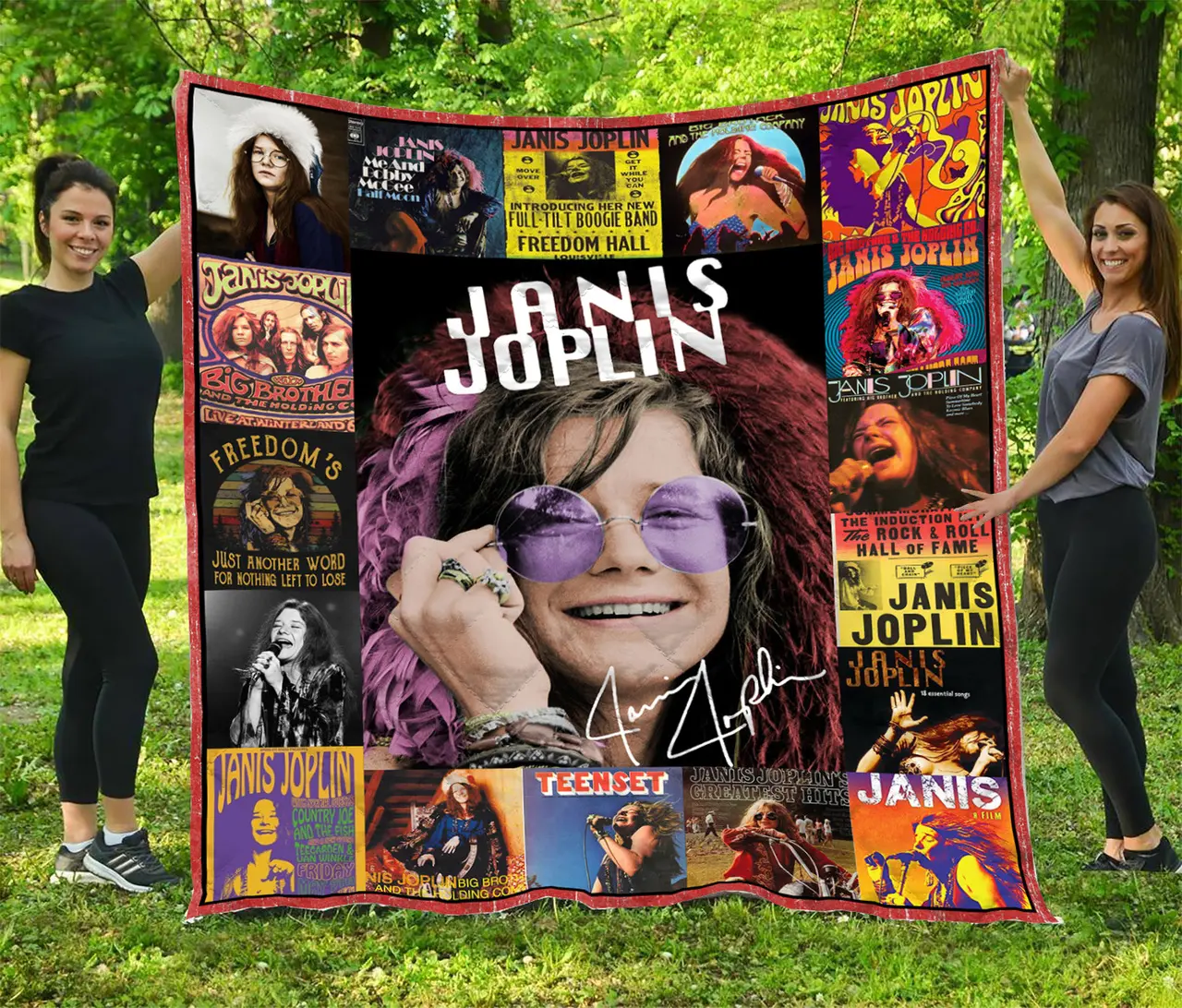 Janis Joplin - Quilt and Home Decor
