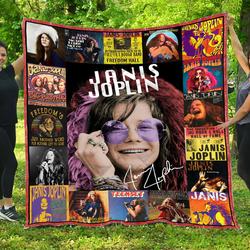 Janis Joplin - Quilt and Home Decor