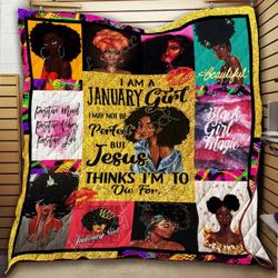 January Girl Black Queen Ah Quilt Derqkb and Home Decor