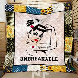 Japanese Girl Quilt Blanket Dhc0910279Vt and Home Decor