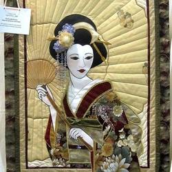 Japanese Woman Hur Quilt wf and Home Decor