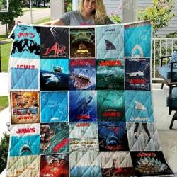 Jaws Quilt Blanket  Limited Quilt Blanket and Home Decor