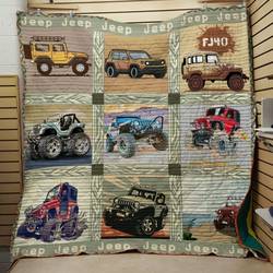 Jeep 4 Quilt Design By Exrain and Home Decor