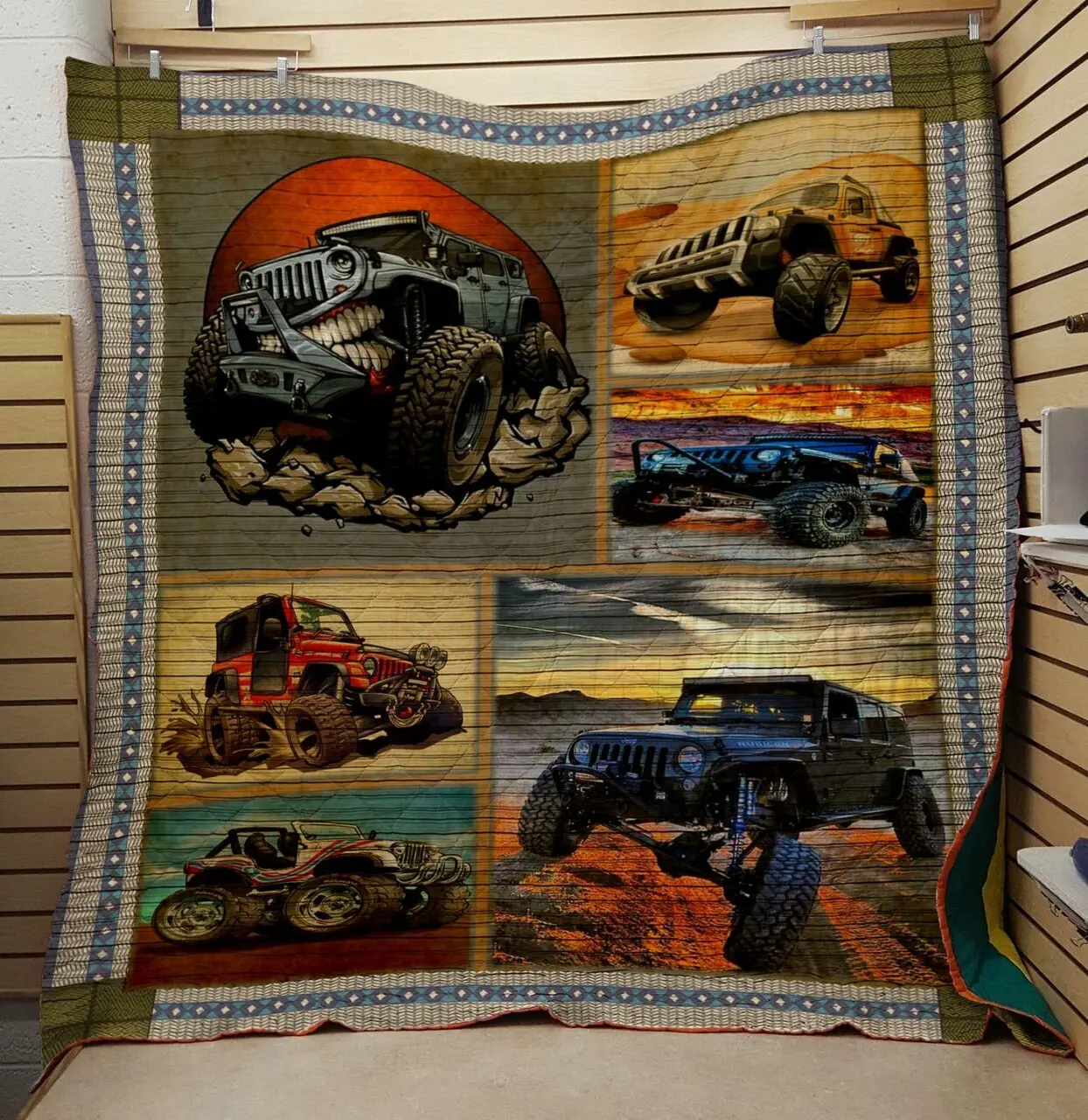 Jeep Quilt and Home Decor