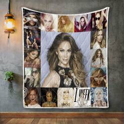Jennifer Lopez Album Covers Quilt Blanket and Home Decor