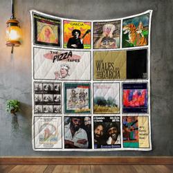 Jerry Garcia Album Covers Quilt Blanket and Home Decor