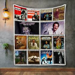 Jerry Lee Lewis Album Covers Quilt Blanket and Home Decor
