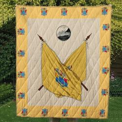 Jersey Flag Cl14100281Mdq Quilt Blanket and Home Decor