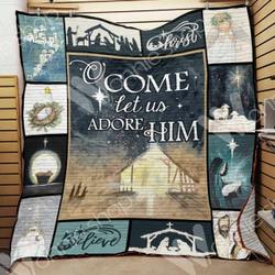 Jesus Christmas Hur Quilt Cysiuf and Home Decor